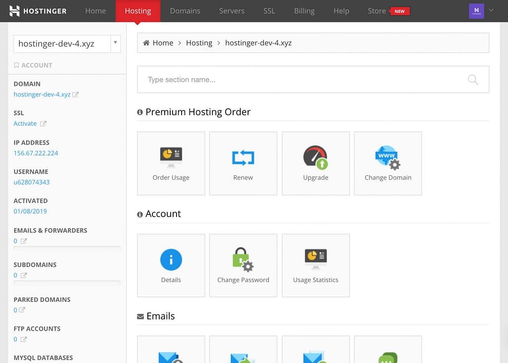 hostinger hpanel easier than cpanel